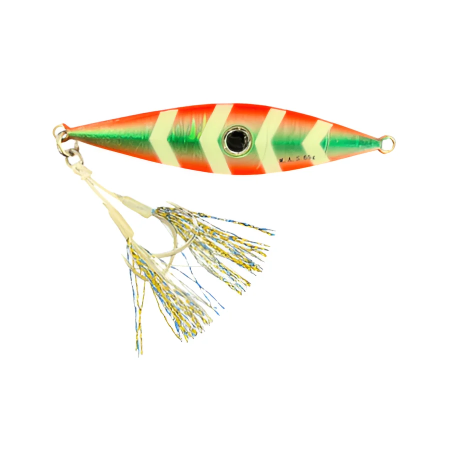 GREEN ORANGE ZIGZAG GLOW